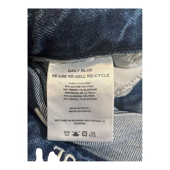 Daily Blue Lynn Exposed Stitching Dark Wash Denim Midi Maxi Skirt Champlain NEW - Picture 8 of 16